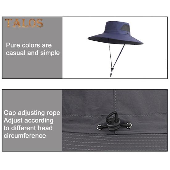 Pánský rybářský klobouk se solárním ventilátorem široký okraj sluneční klobouk větruodolný design rybaření kempování turistika solární ventilátor klobouk se 2 ventilátory