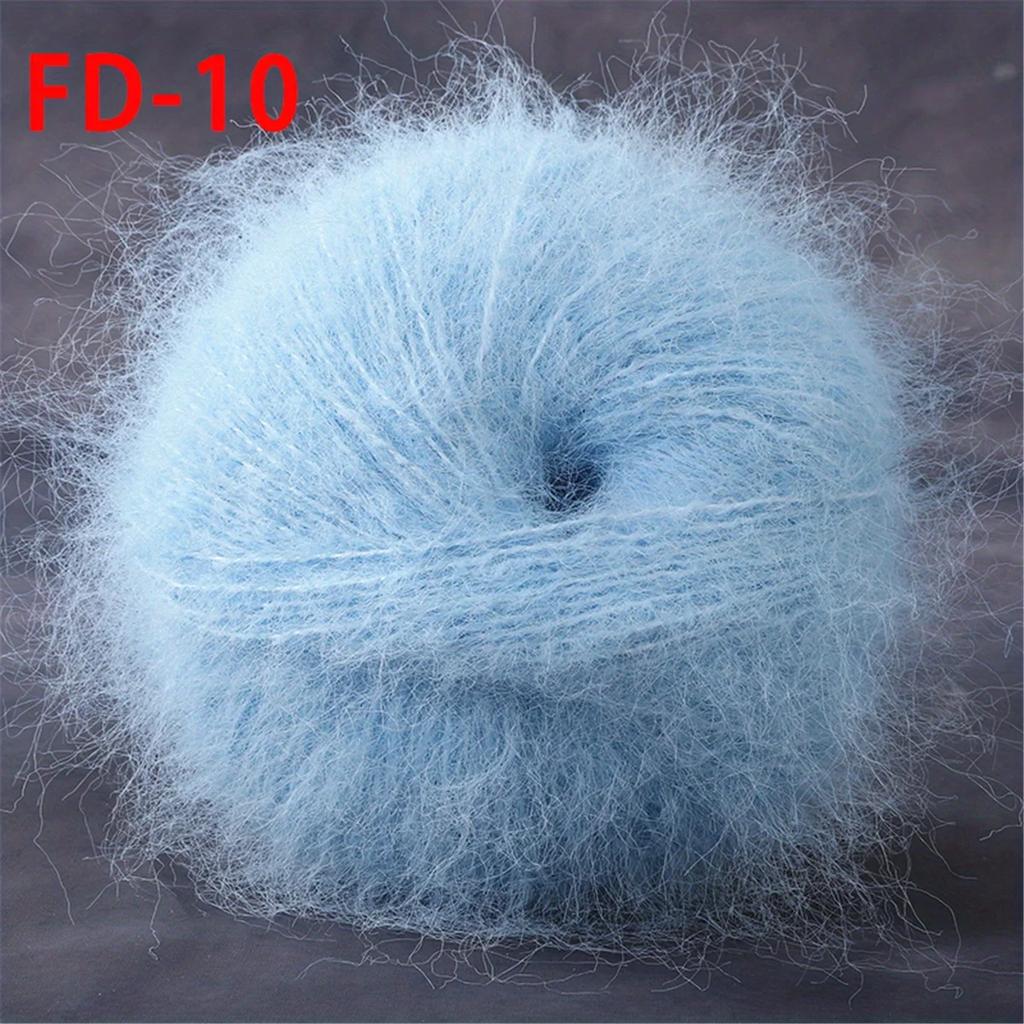 Worsted Faux Long Plush Mink Velvet Cashmere Yarn For DIY Knitting And Crocheting Long Plush Thick Crochet Yarn 1pc 190m 1.76oz
