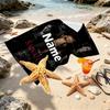 Custom Name Personalized Damon Salvatore Print Beach Towel, for Trip Camping Beach Party Home Decor, Birthday Gift for Family & Friends