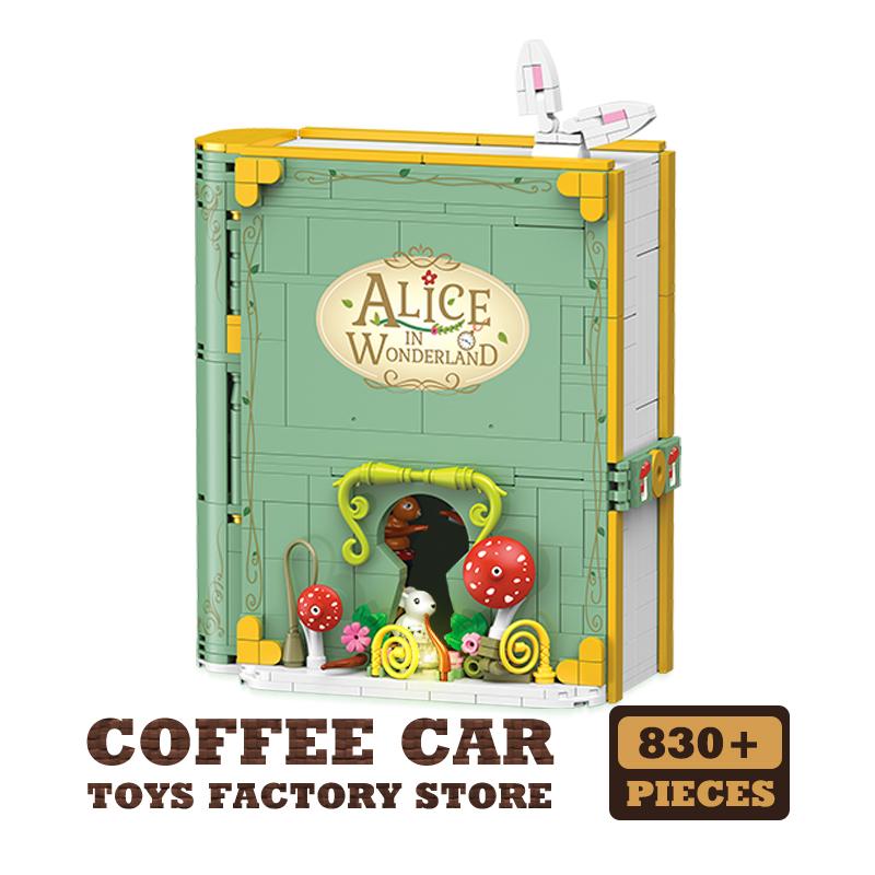 Cute Fairy Tale Princess MOC Bricks Books Dream Mermaid 3D Storybook Building Blocks Toys Anime Model Kids Girls Christmas Gifts