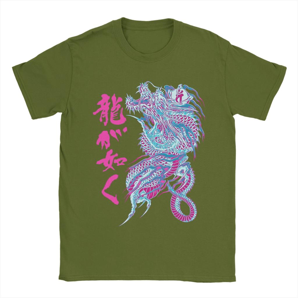 Yakuza T Shirt Mens  100 Cotton Funny TShirts Round Collar  Tee Shirt Short Sleeve Clothing Unique