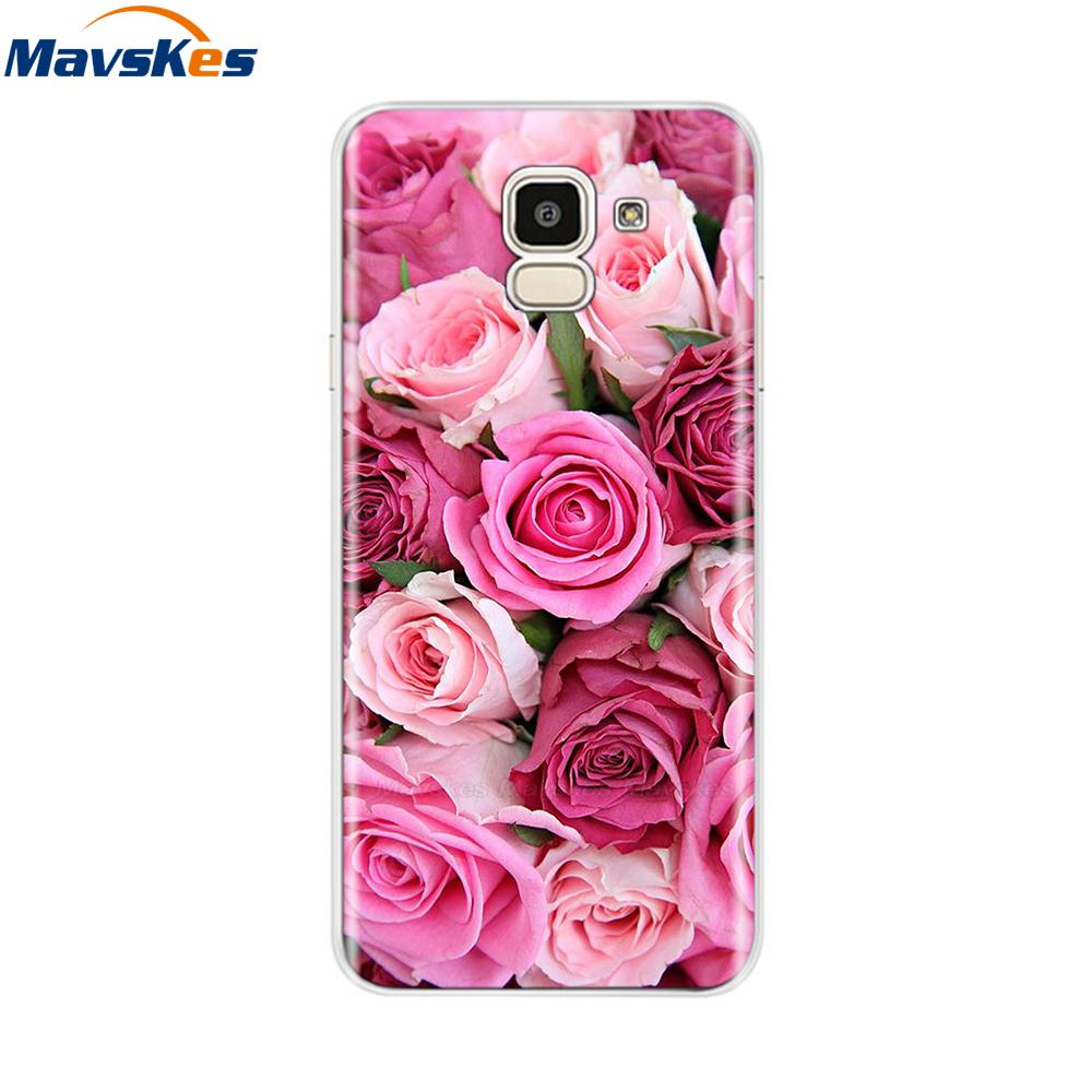For Samsung Galaxy J6 2018 Case Soft TPU Silicone Back Cover sFor Coque Fundas Samsung J6 2018 J6 Plus 2018 Soft Phone Cases