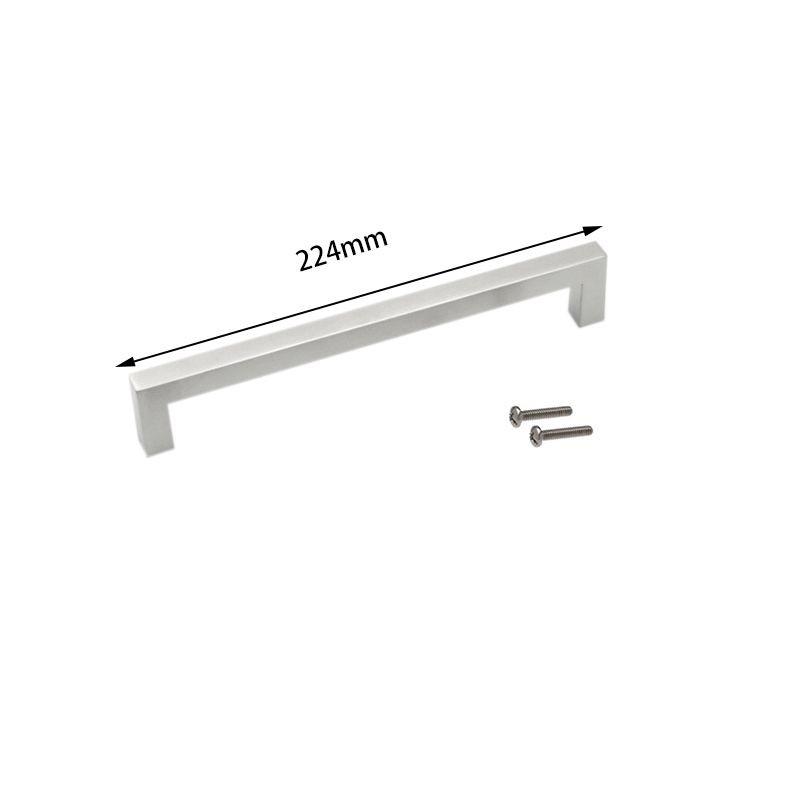 Black And Silver Modern Drawer Handles With Satin Texture For Wardrobes And Kitchen Cupboards