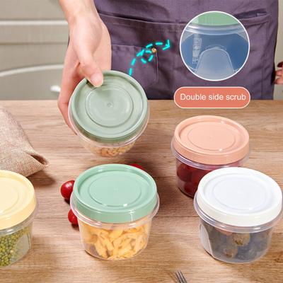 4Pcs Salad Dressing Containers 500ml BPA-Free Food Container for Snacks Condiment Sauce Reusable