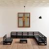 Garden Furniture Set 12 Pcs Solid Pine Wood