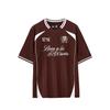 Fan Zhendong Series Knitted Short Sleeve Comfortable T-Shirt Unisex Tops Glazed-Brown 172638104R-3