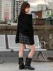 THE GREEN LAB Off-Shoulder Boucle Knit [Black]