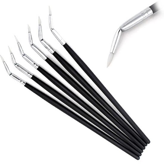 Professional Cosmetic Soft Angled Tip Elbowed Eye Liner Eyeliner Brush Makeup
