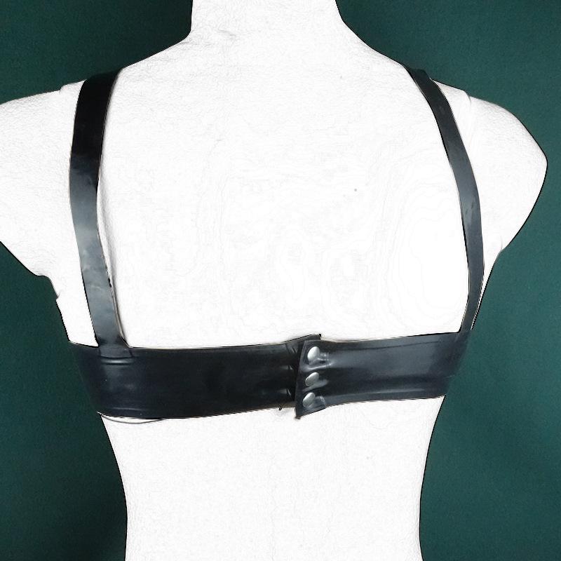 Femboy Latex Brustwarzen-Fessel-Top für männliche Brustwarzenentwicklung und Folter