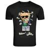 Rich Boy Teddy Bear Money Streetwear Graphic T-Shirt