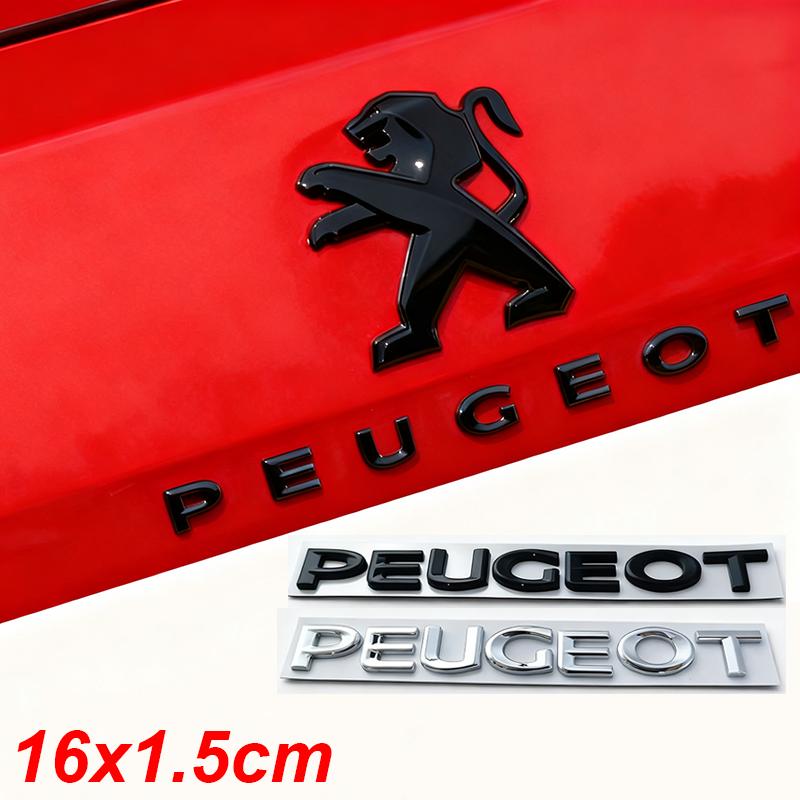Alloy Car Rear Letter Badge Sticker for Peugeot 208 408 4008 GT 5008 307 508 206 207 301 3008 308 2008 Tail Emblem Decoration