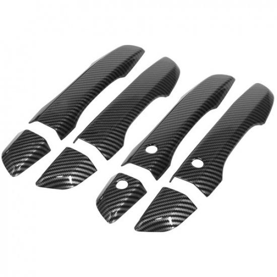 8Pcs Car Exterior Door Handle Trim Cover For Honda Civic 10th Gen 2016-