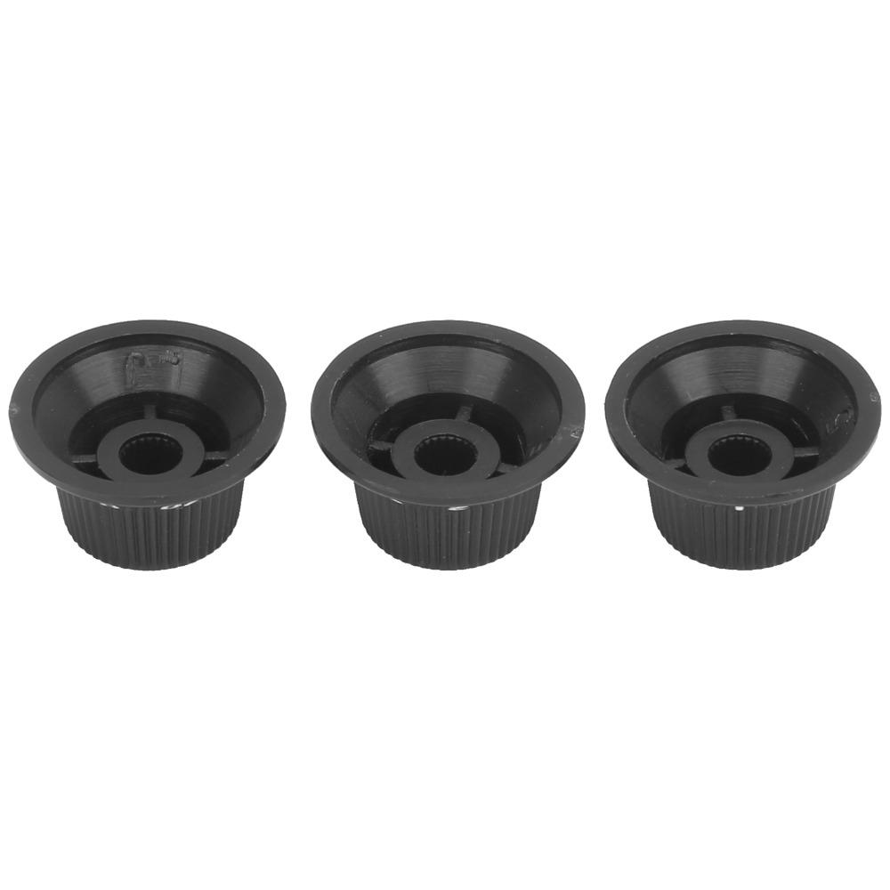 3PCS 2T1V Guitar Control Knobs Black Color Speed Control Knobs Electric Guitar