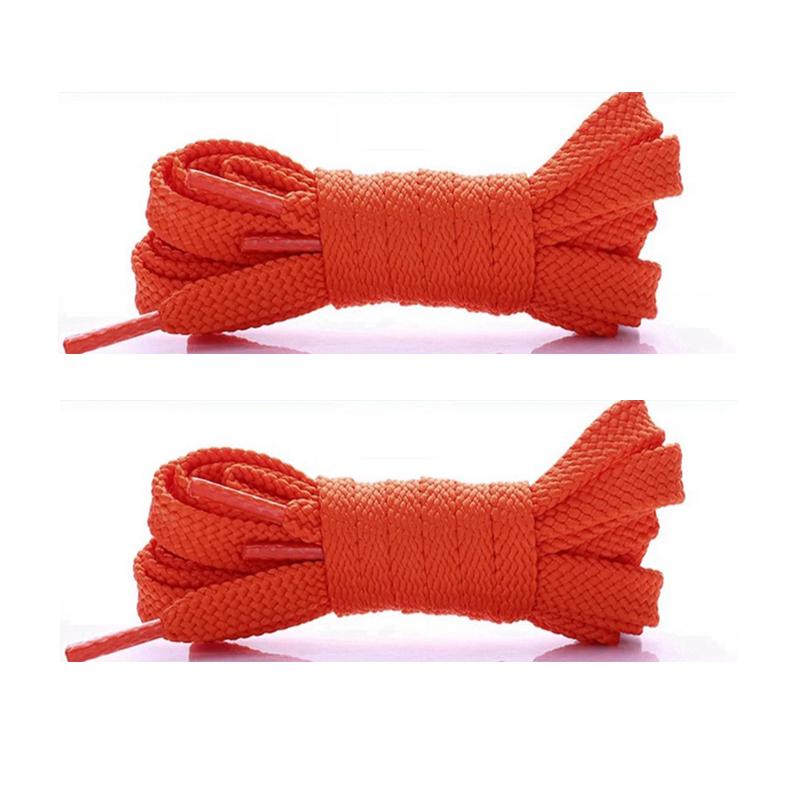 Einfarbige Flach geflochtene Schnürsenkel, Strapazierfähige Polyester Ersatzschnürsenkel, Modische Schnürsenkel für Sneaker, Sport- & Freizeitschuhe