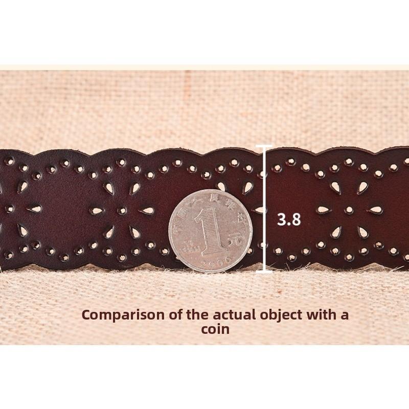 Hollow needle buckle women's belt - casual belt for jeans