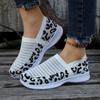 Fashion 2024 New Women's Shoes Hot Sale Leopard Print Women's Vulcanize Shoes Fashion Slip-on Ladies Casual Shoes Light Mesh Sneakers
