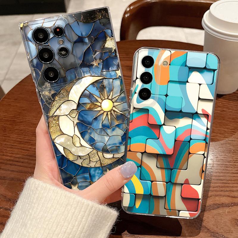Funda Estilo Europeo Vintage Para Samsung Galaxy S26 Ultra S25 FE S24 S23 S22 A54 A15 A35 A55 A16 A36 A56 A17 A37 A57 5G