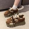 2024 Women's High Platform Sports Shoes New Autumn Breathable Thick Sole Sneakers Casual Anti-Slip Women Shoes