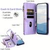 Wallet Leather Flip Case for iPhone 16E 16 Pro Max 15 14 Plus 13 12 11 Wrist Strap Zipper Handbag Card Slot Stand Book Cover