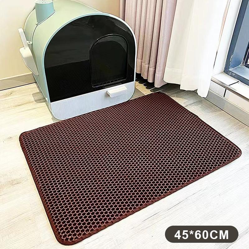 Cat Litter Mat Heavy Duty 2 Layer Waterproof Washable Non Slip Floor Protector for Home Pet Area