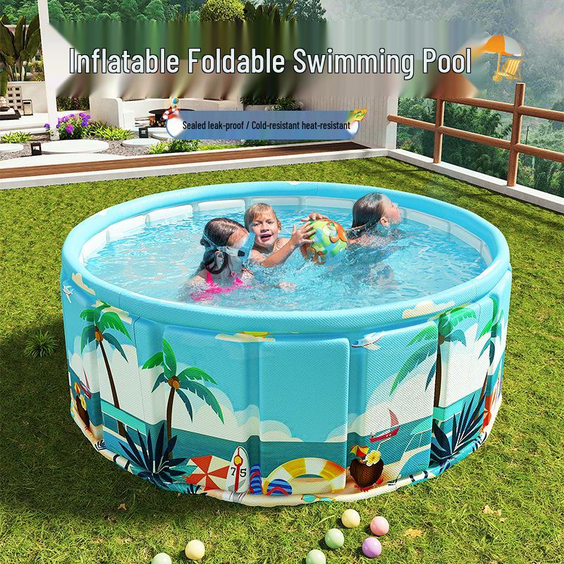Foldable Inflatable Baby Pool & Sandpit for Indoor/Outdoor Play