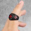 Anelli Uomo Acciaio Inossidabile Nero Croce Rossa Religione Punk Hip Hop per Ragazzo Fidanzato Gioielli Biker Regalo Creativo