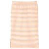 Jupe droite pour enfants avec rayures orange fluo 92/104/116/128/140