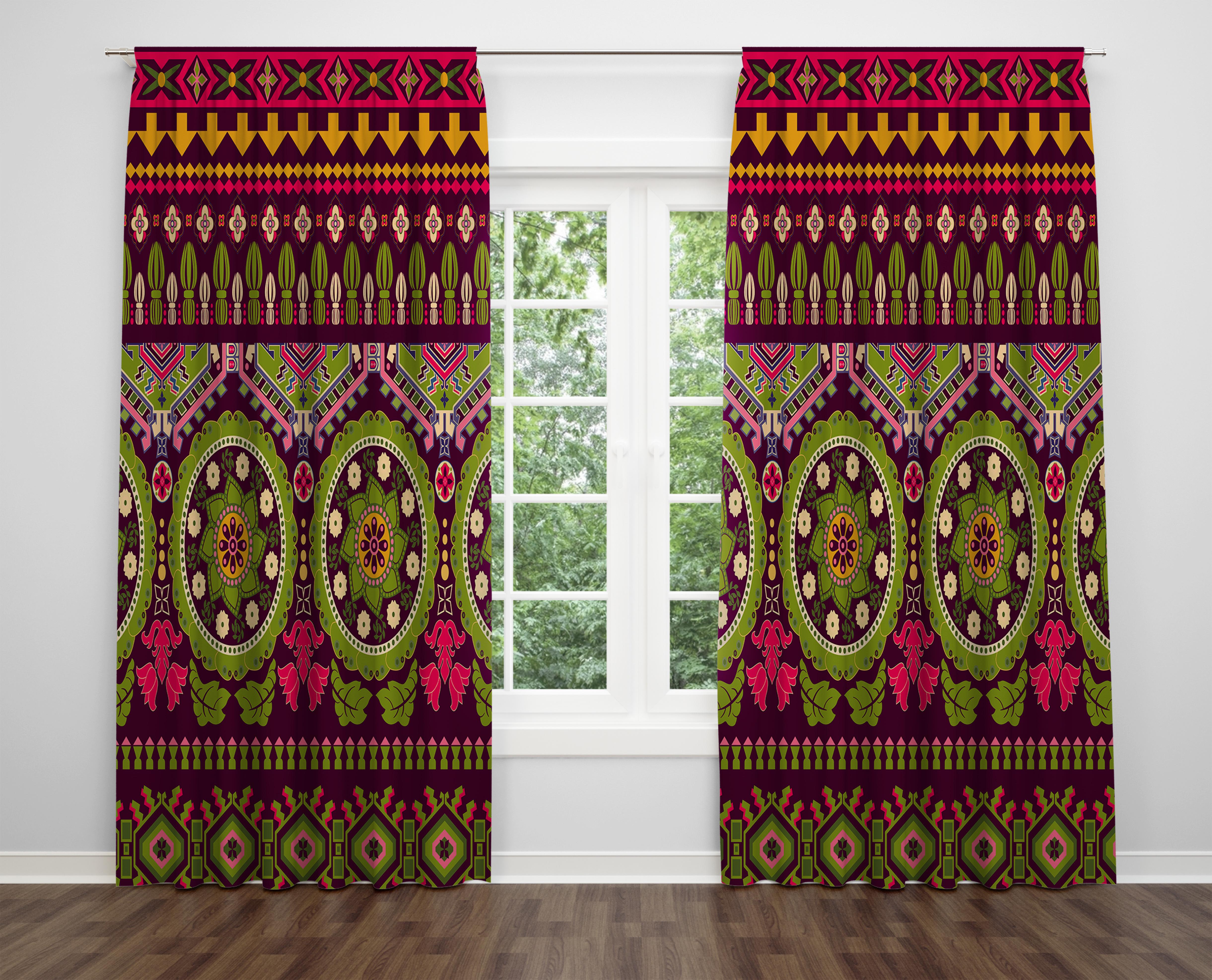 

Декоративний дизайн, високоякісна бавовняна тканина, ви можете вибрати одну або подвійну фіранку з крила 1 piece різнокольоровий