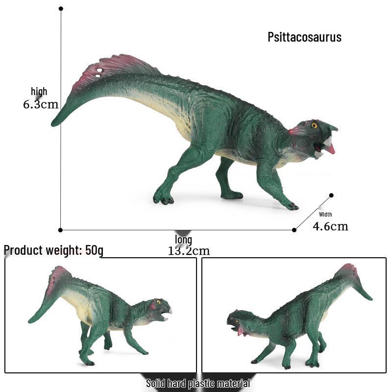 Jurassic Dinosaur Model: Parrot-Beaked Dragon & Tyrannosaurus Rex Solid Plastic Toy