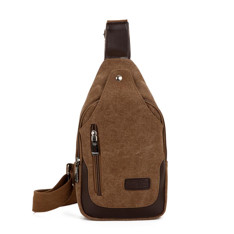 TS JYL laptop bag,Summer Chest Bag Men Canvas Sports Leisure Crossbody Simple Trendy Pack