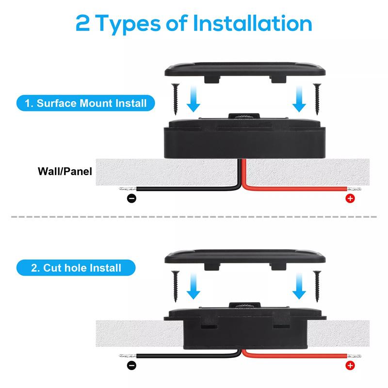 Vylepšený rychlonabíjecí adaptér Quick Charge 3.0 s 3 porty a USB portem pro nabíječku do auta, obytného vozu, 12V/24V, USB zásuvka s vypínačem pro auto, lodě, autobusy