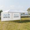 3x6m 6-sided 2 Doors Spiral Tube Pergola White Pe Cloth Strong Waterproof Tent For Household Wedding