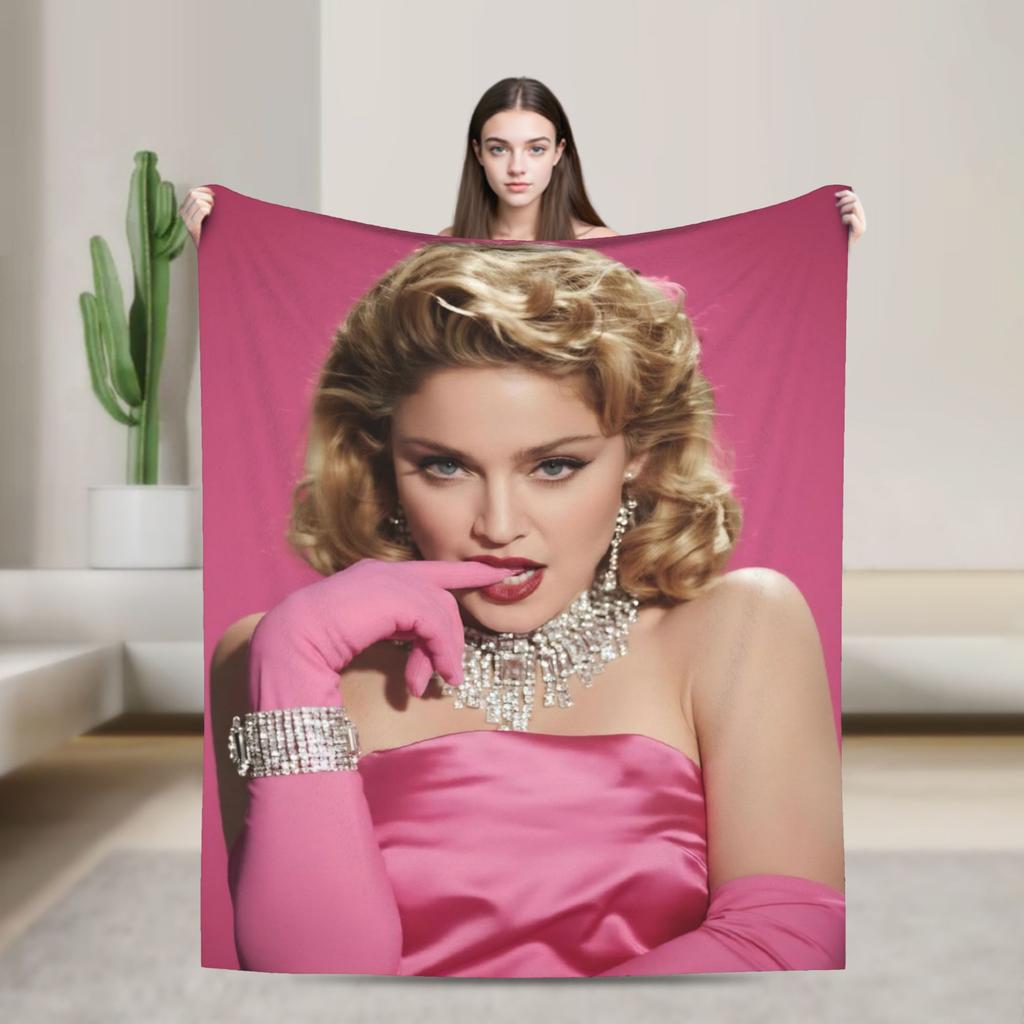 M-Madonnas Confessions Ii Blanket Ultra Soft Throw Blankets For Sofa 50X60 Inch Multiple Sizes Plush Thin Quilt