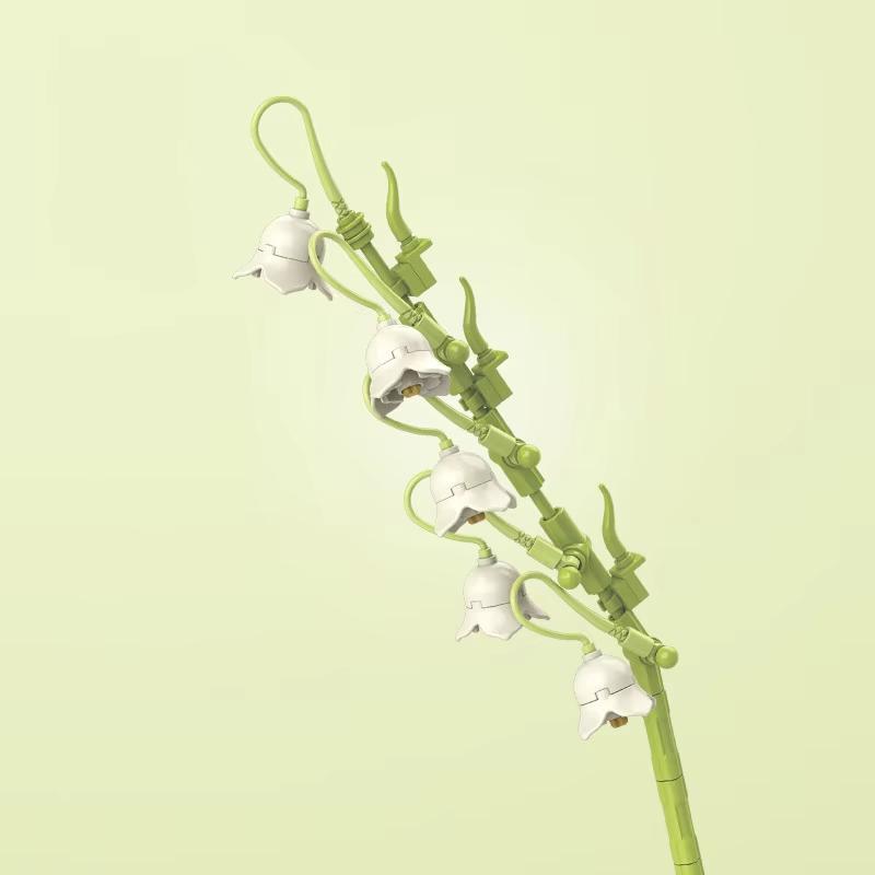 Mini Building Blocks Flower Children's Girls Mini Art Building Blocks Toy DIY Valentine's Day Gift