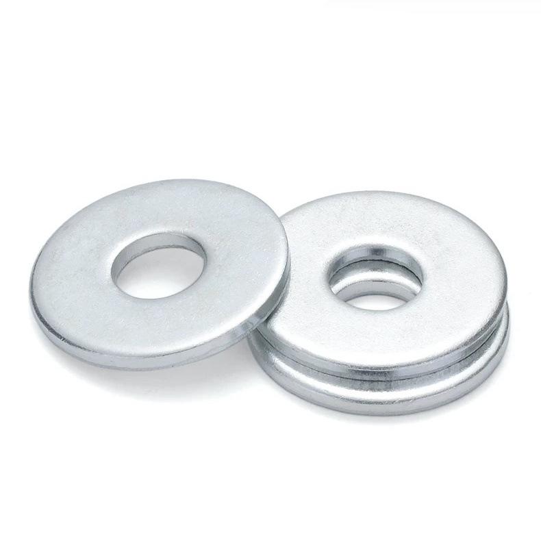 Galvanized Iron Flat Washer Grade 4.8 - Thickened & Enlarged (Sizes: M2 To M11)