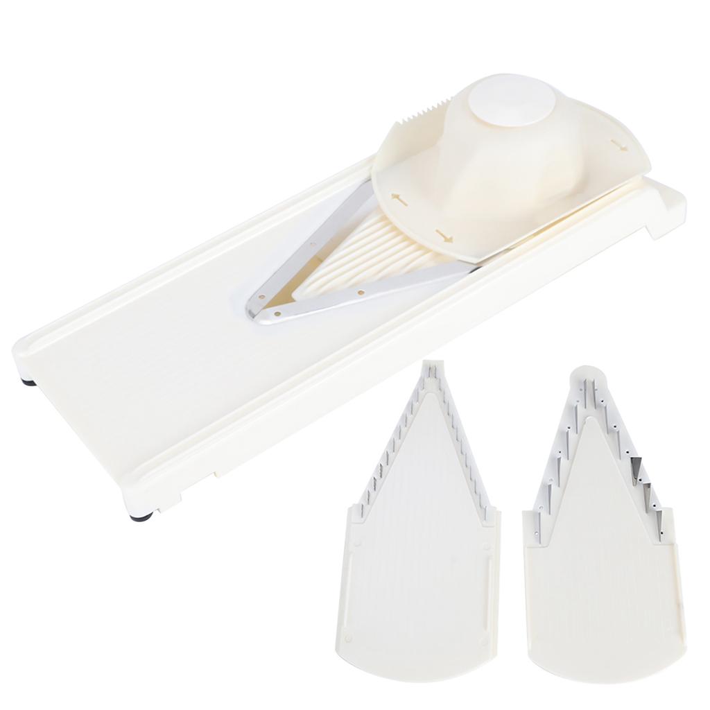 Multifunktionale Haushalts-V-förmige Reibe Schneidschneider mit Handschutz Klinge aus Edelstahl