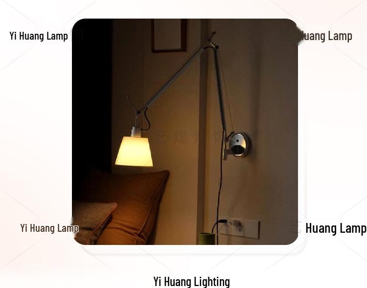 Vintage Italian Minimalist Wall Lamp for Bedroom or Study