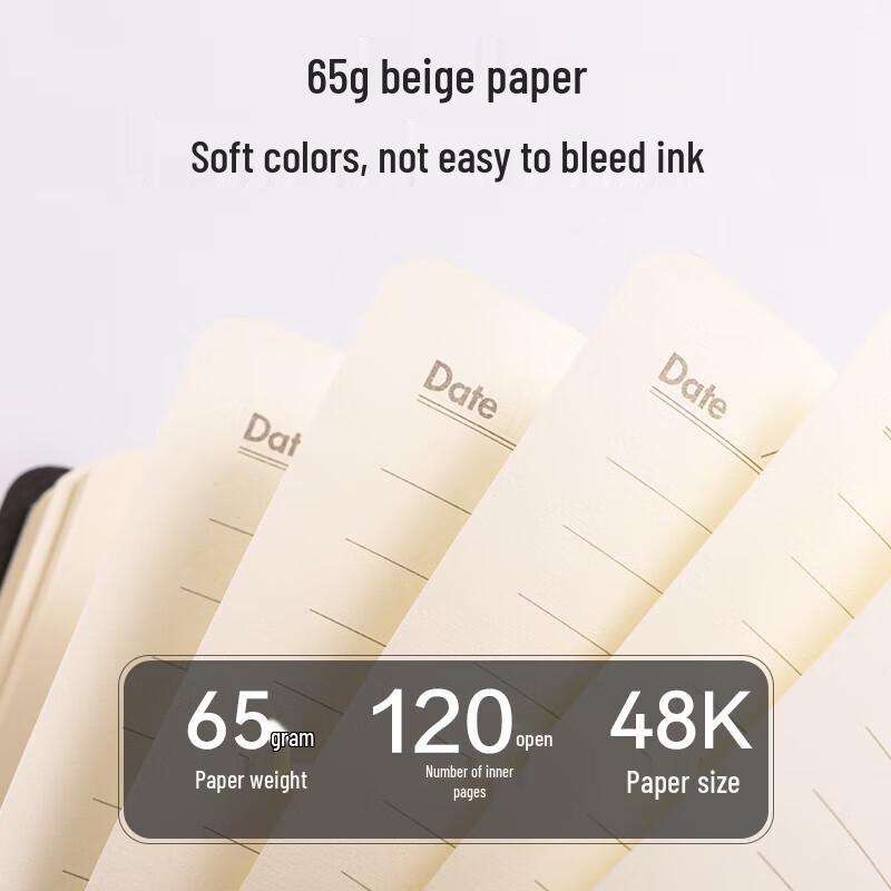 Deli BP127 48K Leatherette Business Notebook
