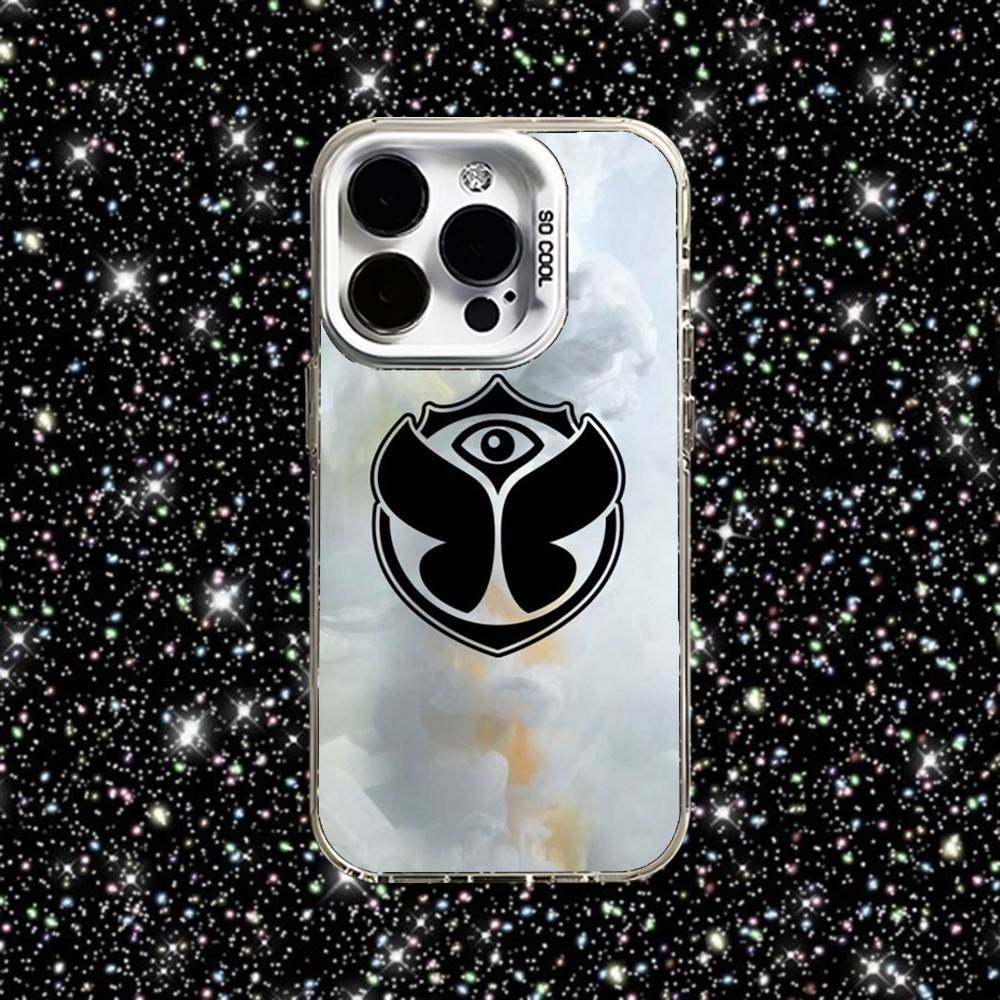 T-Tomorrowlands Phone Case For iPhone 16,15,14,13,12,11,Pro,XS,Max,Plus,Mini,SE White Candy Matte Shockproof Cover
