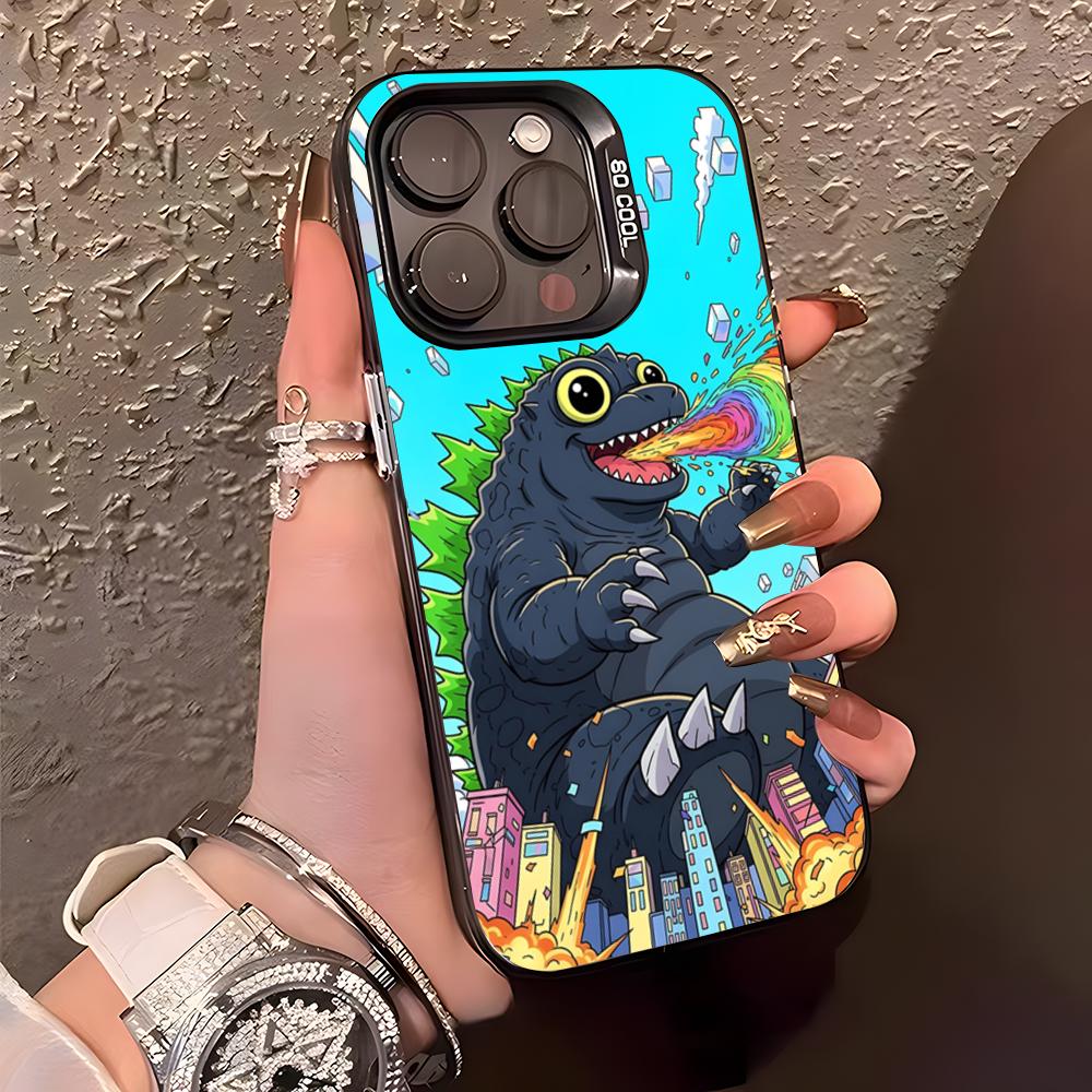 

C-Cool Go-Godzillas Phone Case For IPhone17 Air 16 15 14 Plus 13 12 11 Pro XS Max Silver Black Bumper Case iPhone 14 Pro