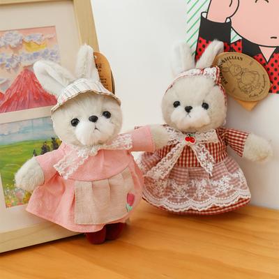 New Lilian Series Pendant Plush Toy Couple Bunny Doll Bag Keychain Accessories for Women