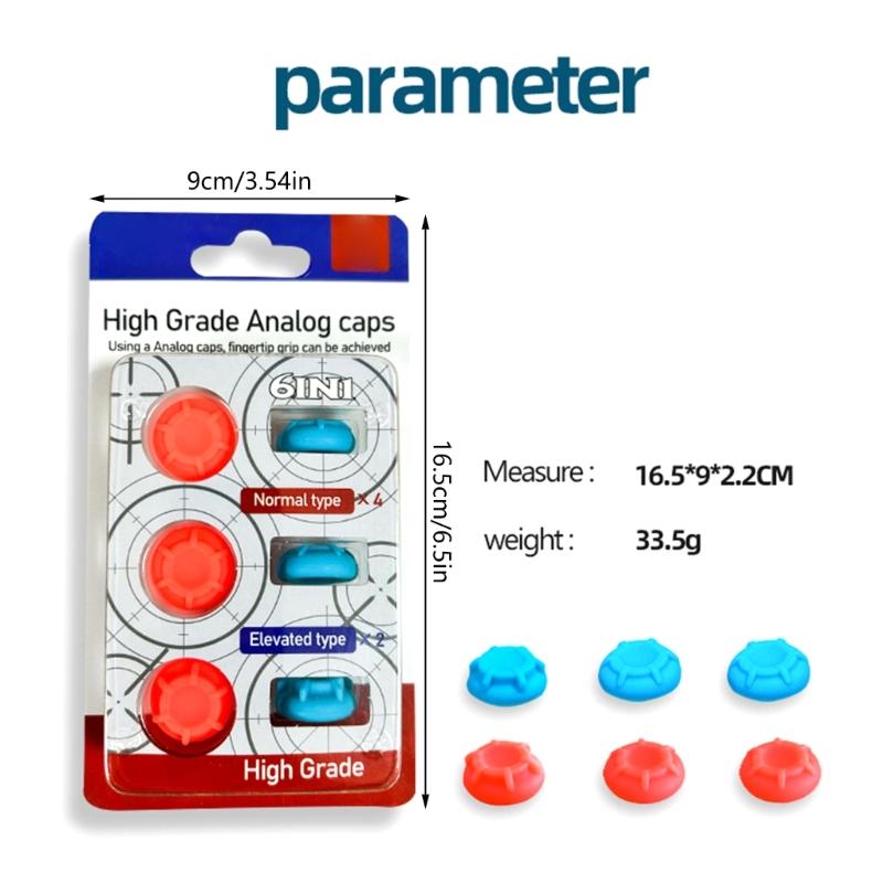 Silicone Joystick Covers Not Slip Thumb Caps Silicone Controller Thumb Grips Silicone Thumbstick Covers set for Switch2