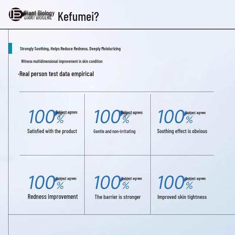 Kefumei Rekombinante Kollagen Revitalisierende & Beruhigende Tuchmaske