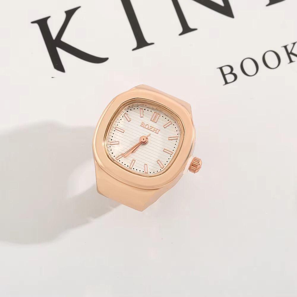 Punk Rings Jewelry Clock Vintage Finger Watch Ring Hip Hop Roman Quartz Watch  Women