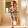 LELE JOVE Girls' Summer Lace Trim T-Shirt