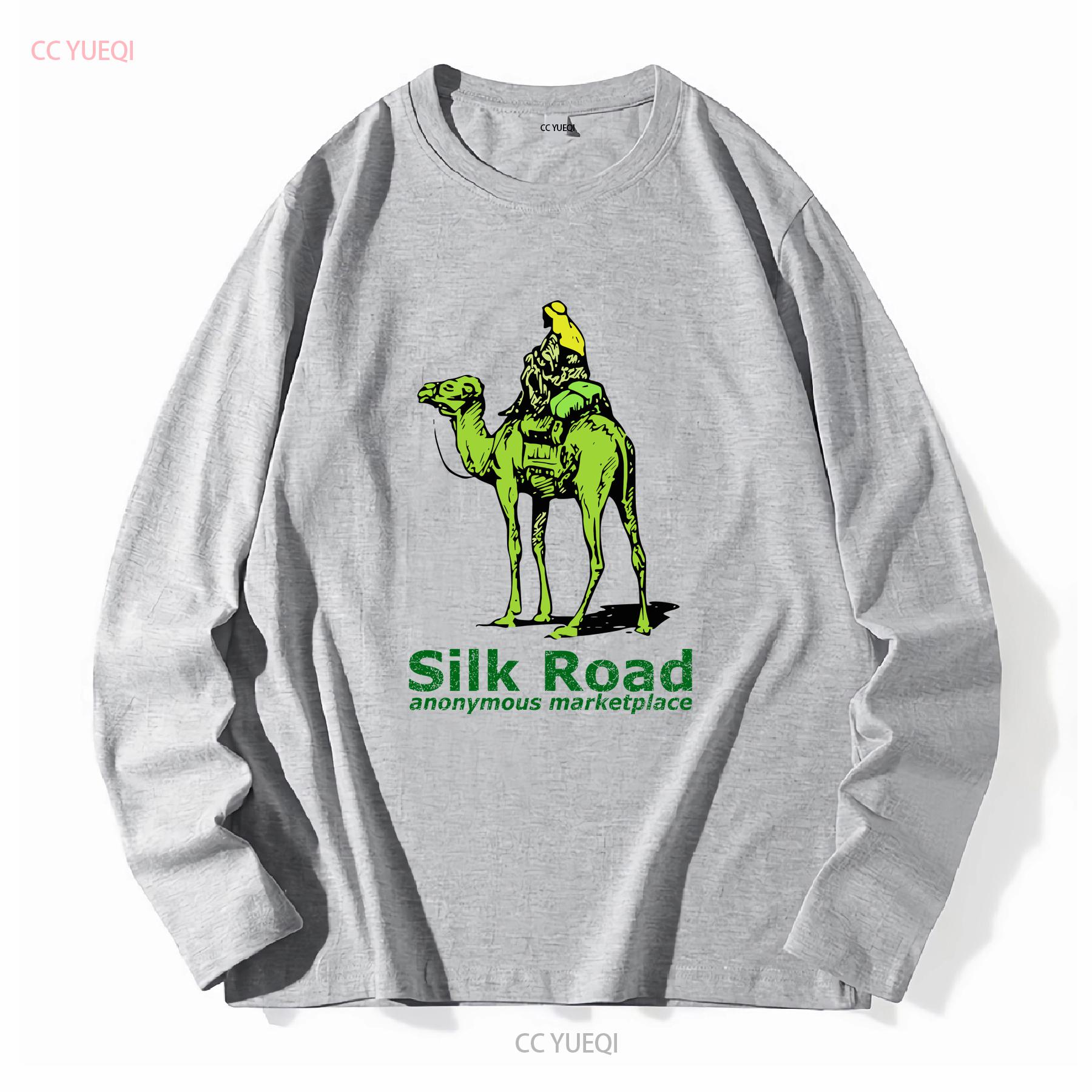 

Silk Road Marketplace T Shirt White vintage Washed Unisex Slightly homme designer clothes Versatile graphic Soft streetwear L
