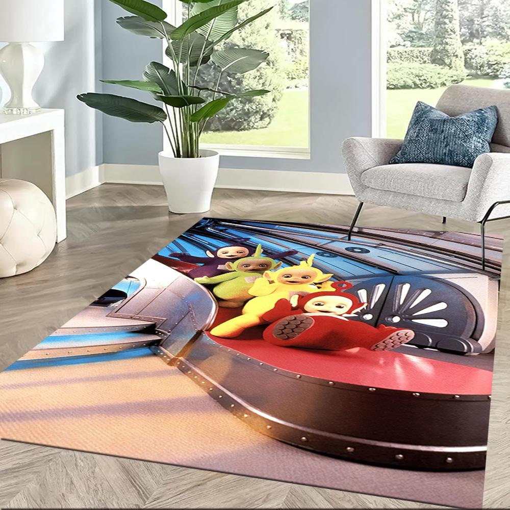 Teletubbies Friends Sun Square Rugs Are a Great Choice for Living Rooms, Bedrooms, Home Décor, and As Gifts.