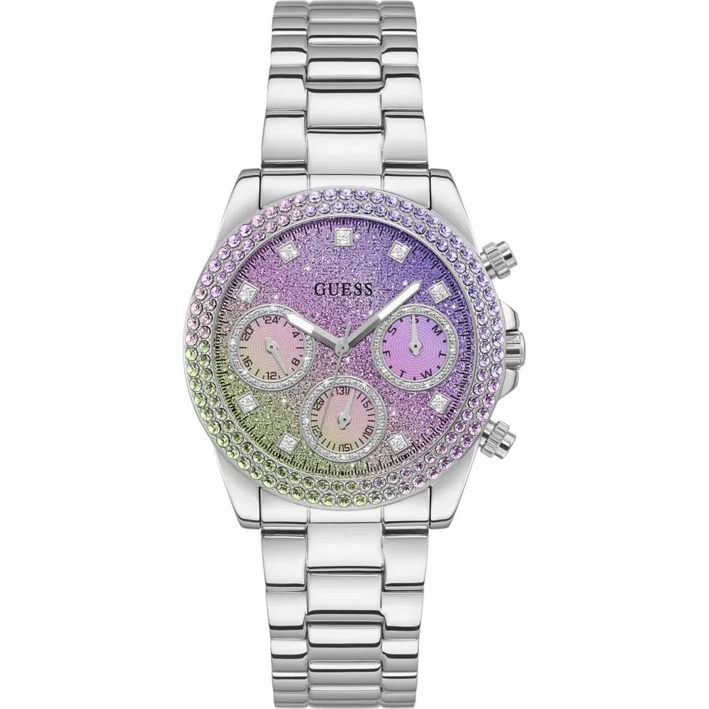 GUESS Sol Purple Stainless Steel Ladies  Quartz Watch GW0483L1 фиолетовый