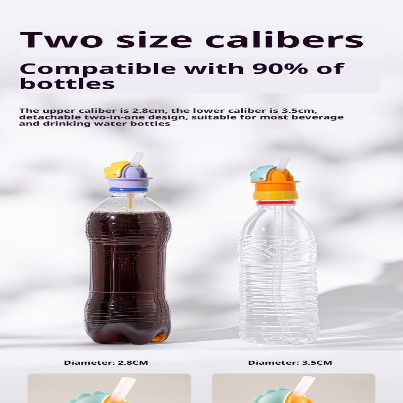 Kids Anti Sip Valve Straw Bottle Lid Detachable Calibers 2.8cm/3.5cm For Beverages Drinking Water Bottles