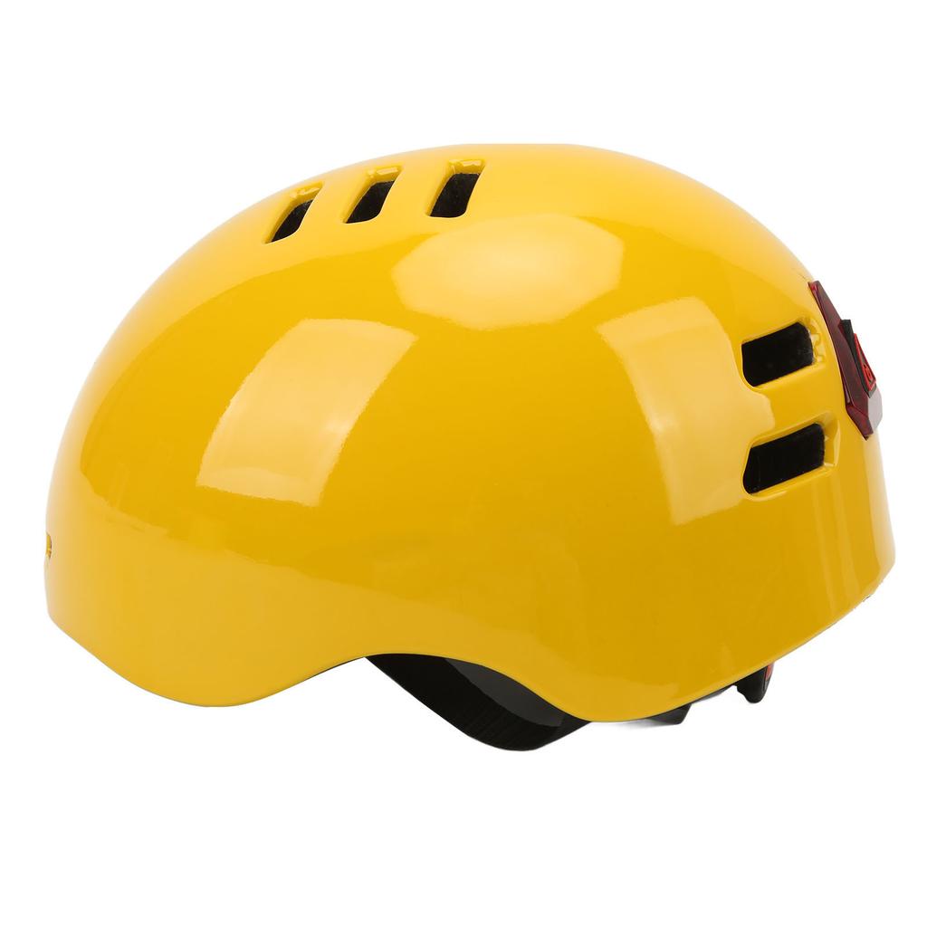 Smart Bike Helmet 1080P High Definition Recorder Sports Camera LED Light Adjustable Safety Cycling Helmet Yellow